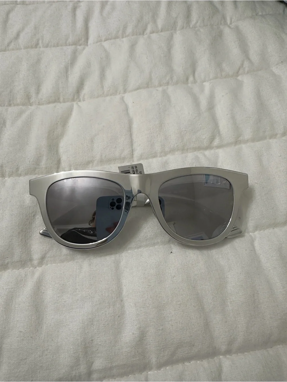 NWT Bottega Veneta Aluminum Classic D-Frame Sunglasses Silver Made in Italy
